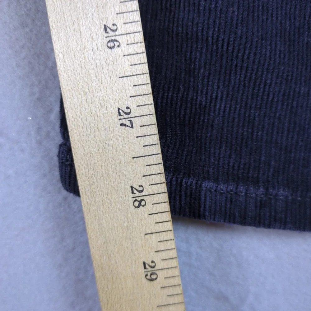 Levis 514 Corduroy Pants Mens 29x28 Blue Straight Fit Zip Fly Stretch White Tab